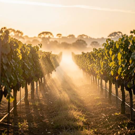 Vineyard sunrise